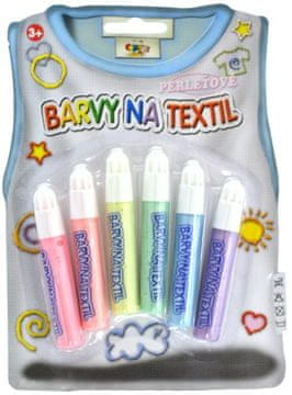 CREATOYS Barve za tekstil 6 kosov - biser