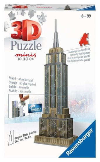 Ravensburger 3D sestavljanka Mini Empire State Building 66 kosov