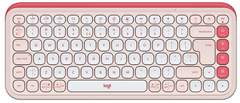 Logitech Pop Icon Keys tipkovnica, Bluetooth, SLO g., roza (920-013073)