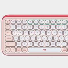 Logitech Pop Icon Keys tipkovnica, Bluetooth, SLO g., roza (920-013073)