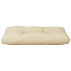 Vidaxl Blazina za kavč iz palet bež 80x40x12 cm blago