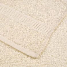 Vidaxl Brisače za savno 2 kos krem 80x200 cm 360 gsm 100% bombaž