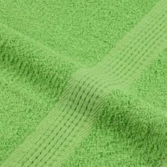 Vidaxl Brisače za tuširanje 4 kos zelena 70x140 cm 360 gsm 100% bombaž
