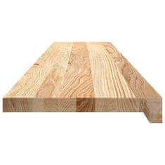 Vidaxl Podloge za stopnice 12 kosov 120x30x2 cm trdna hrastovina