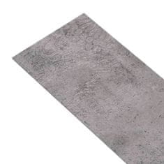 Vidaxl PVC talne plošče 4,46 m² 3 mm samolepilne cementno rjave