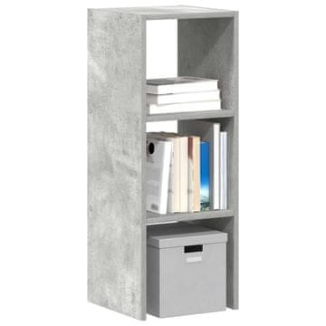 Vidaxl vidaXL Knjižna omara betonsko siva 30x30x80 cm