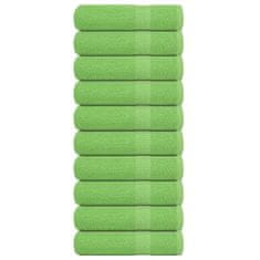 Vidaxl Kopalne brisače 10 kos zelena 100x150 cm 360 gsm 100% bombaž