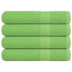 Vidaxl Brisače za savno 4 kos zelena 80x200 cm 360 gsm 100% bombaž