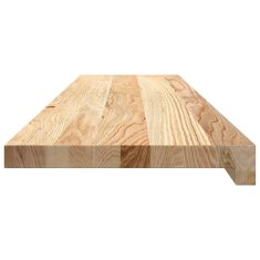 Vidaxl Podloge za stopnice 16 kosov 100x25x2 cm trdna hrastovina