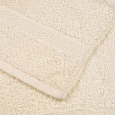 Vidaxl Brisače za tuširanje 4 kos krem 70x140 cm 360 gsm 100% bombaž