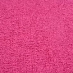 Vidaxl Brisače 10 kos roza 100x200 cm 360 gsm 100% bombaž