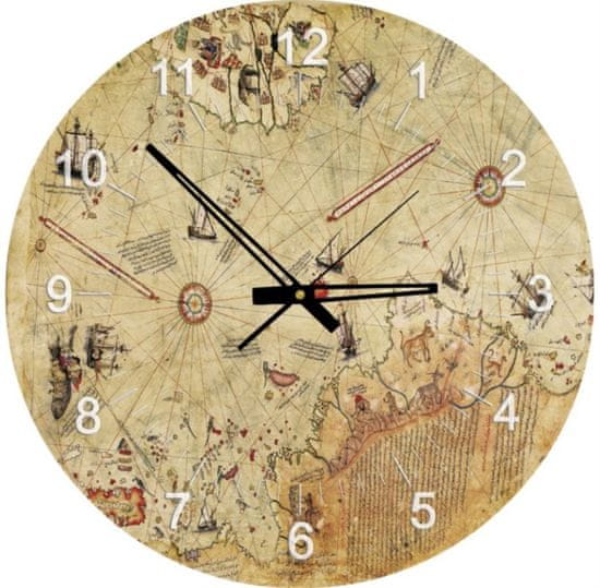 Art puzzle Sestavljanka ura Kapitan Reise zemljevid 570 kosov