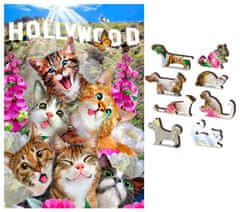 Wooden city Lesena sestavljanka Kittens in Hollywood 2v1, 75 kosov ECO