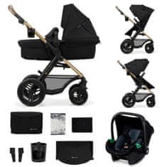 Kinderkraft Otroški voziček MOOV 2 AIR 3IN1 2024 Pure Black