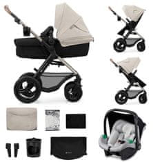 Kinderkraft Otroški voziček MOOV 2 AIR 3IN1 2024 Moonlight Grey