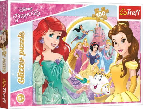 Trefl Puzzle Disney Princess / 100 kosov, bleščice | mimovrste=)