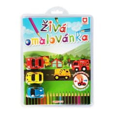 Rappa Žive barve stran dirkalni avtomobili 3 kosi