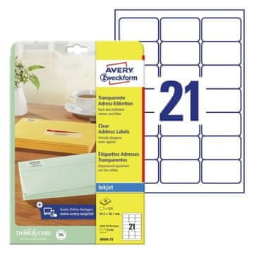 Avery Zweckform Etikete zweckform j8560 63,5x38,1mm 1/25