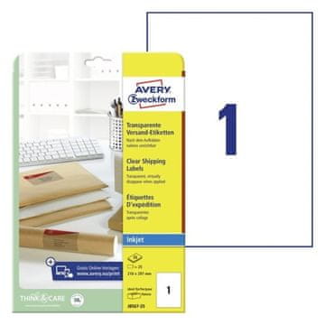 Avery Zweckform Etikete zweckform j8567 210x297mm 1/25