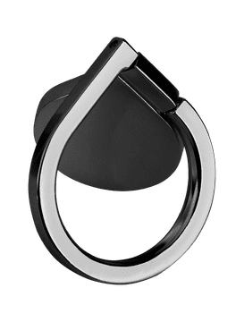 shumee Univerzalno držalo za telefon na obroč, črne barve