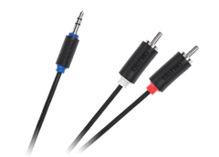 shumee Vtični kabel 3,5-2RCA 1,0 m Cabletech standard