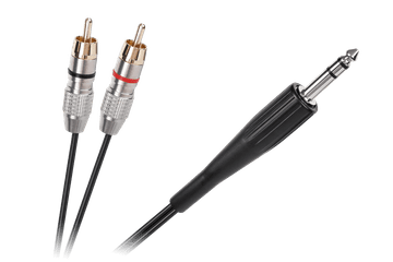 shumee Kabel JACK 6.3 stereo - 2RCA 1.8m