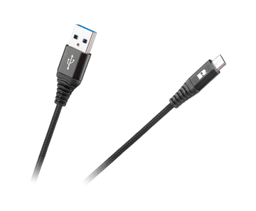 shumee USB - USB micro REBEL kabel 100 cm črn