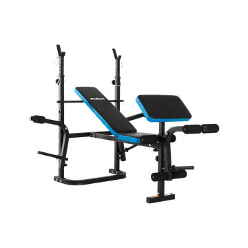 shumee Večnamenska nastavljiva vadbena klop REBEL s klopjo za pridigarje, masivna