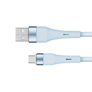 shumee USB - microUSB kabel 1 m silikonsko moder Kruger & Matz Basic
