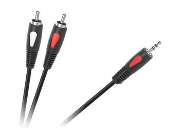 shumee Kabelski avdio kabel minijack cinch 1,8 m Jack 3,5 mm-2RCA Cabletech Eco-Line