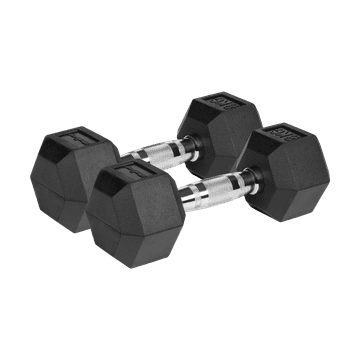 shumee Litoželezne gumirane ročice HEX 2x8kg Rebel heksagonalni set 16kg SOLID