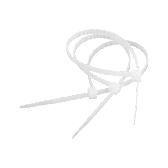 shumee Kabelska vezica 2,5 mm/10 cm bela Cabletech 100 kos.