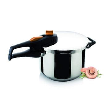 Banquet Tlačni lonec ADAGIO 6 l, z oranžnim gumbom