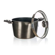 Banquet Lonec za testenine METALLIC PLATINUM 24 x 14,5 cm, 6,2 l, s pokrovom