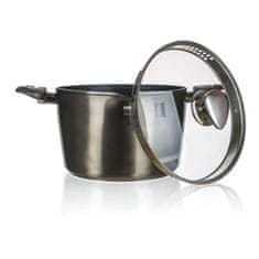 Banquet Lonec za testenine METALLIC PLATINUM 24 x 14,5 cm, 6,2 l, s pokrovom