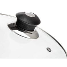 SUPER VALUE Lonec 22cm s steklenim pokrovom 3,8l iz nerjavečega jekla SUPER CENA