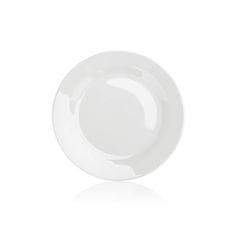 Banquet Komplet plitvih porcelanskih krožnikov BASIC 24 cm, 6 kosov, bela