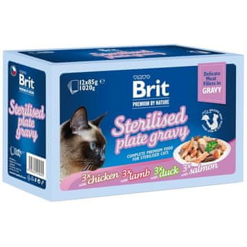 Brit Premium Cat D fileti Gravy FamPlate Steril.1020g