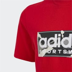 Adidas Majice rdeča S Camo Lin T