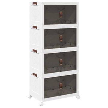 Vidaxl Škatla za shranjevanje s kolesi 75 L 64x40x141,5 cm