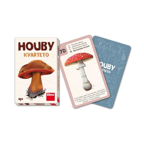 Dino Toys Quartet Gobe karte za družabno igro 32 kosov v papirnati škatli