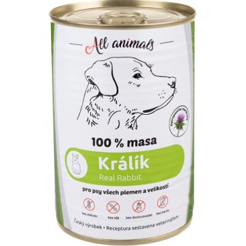 All Animals Vse živali DOG Cons. Zajc mlet 400g
