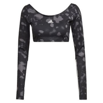 Adidas Majice črna W Hyglm Cro Aop