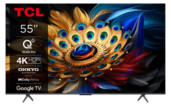 TCL 55C655 4K UHD QLED televizor, Google TV