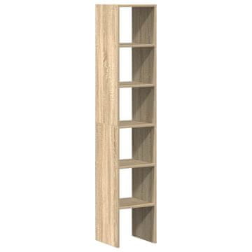 Vidaxl Knjižne omare 2 kosa zložljiva sonoma hrast 30x30x80cm inž. les