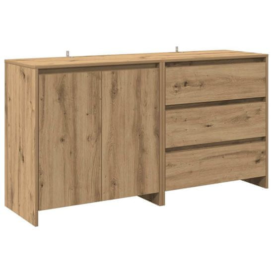Vidaxl 2 kosa Sideboard Artisan Oak Engineered Wood