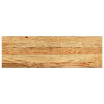 Vidaxl Podloge za stopnice 2 kosa rjave 80x30x2 cm trdna hrastovina