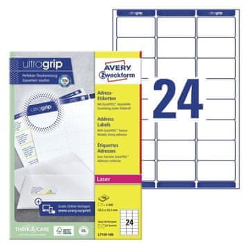 Avery Zweckform Etikete zweckform l7159 63,5x33,9mm 1/100