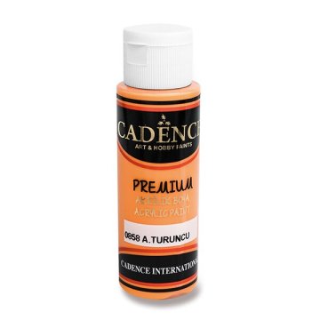 Cadence Akrilne barve za nohte Premium, 70 ml - svetlo oranžna