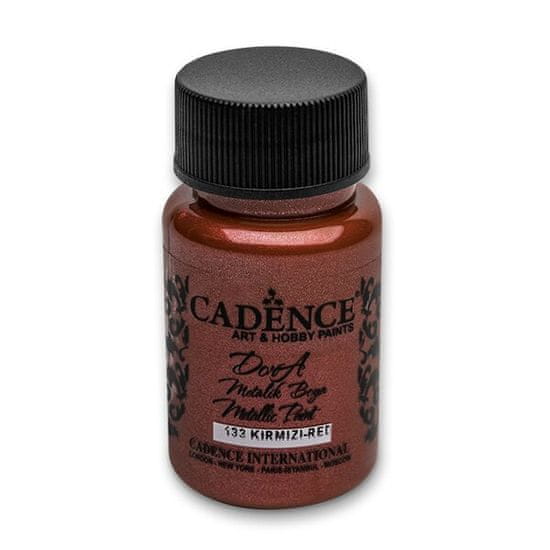 Cadence Akrilne barve Dora Metallic, 50 ml rdeča